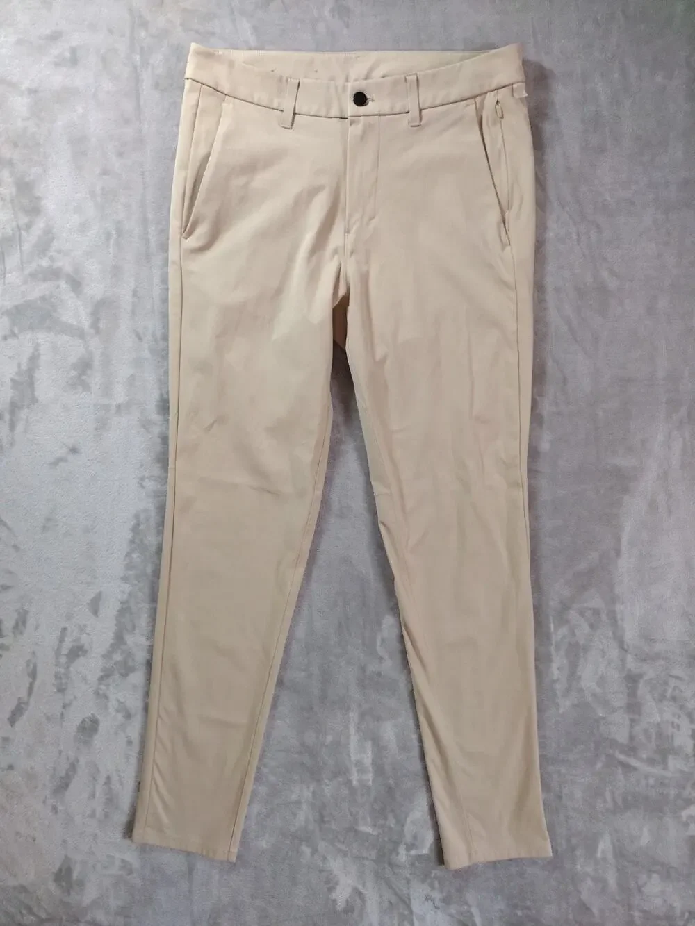 Lululemon Slim Commission Pants Mens 31x31 Khaki Warpstreme Preppy Golf Athletic